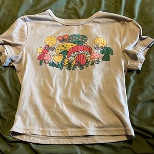 Mushroom crop top